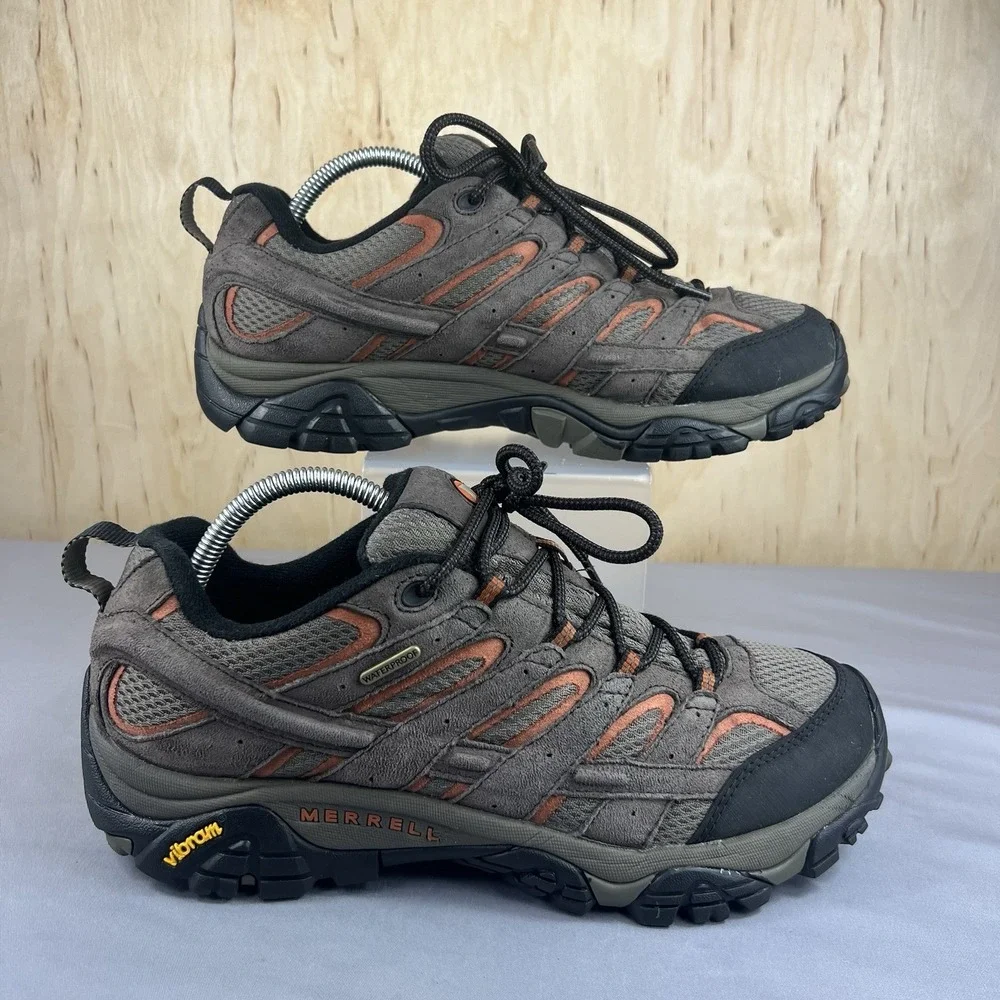 Merrell Moab 2 Waterproof Men's Size 10 Espresso Hiking Shoes J06027 Used